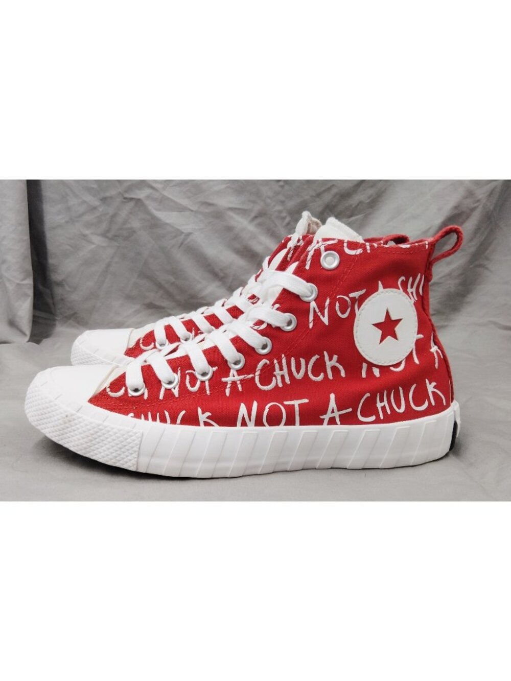 Converse UNT1TL3D Not A Chuck 171962C Red White High Top Mens 9 Womens 11